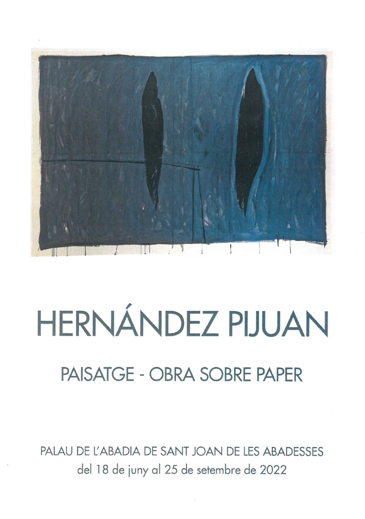Hernández Pijuan. Landscape -  Work on paper